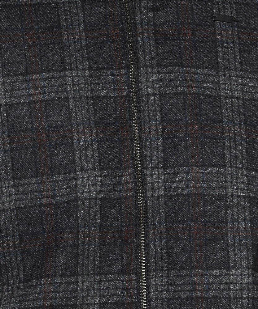 PARX Full Sleeve Checkered Men Single Breasted Jacket - Buy PARX