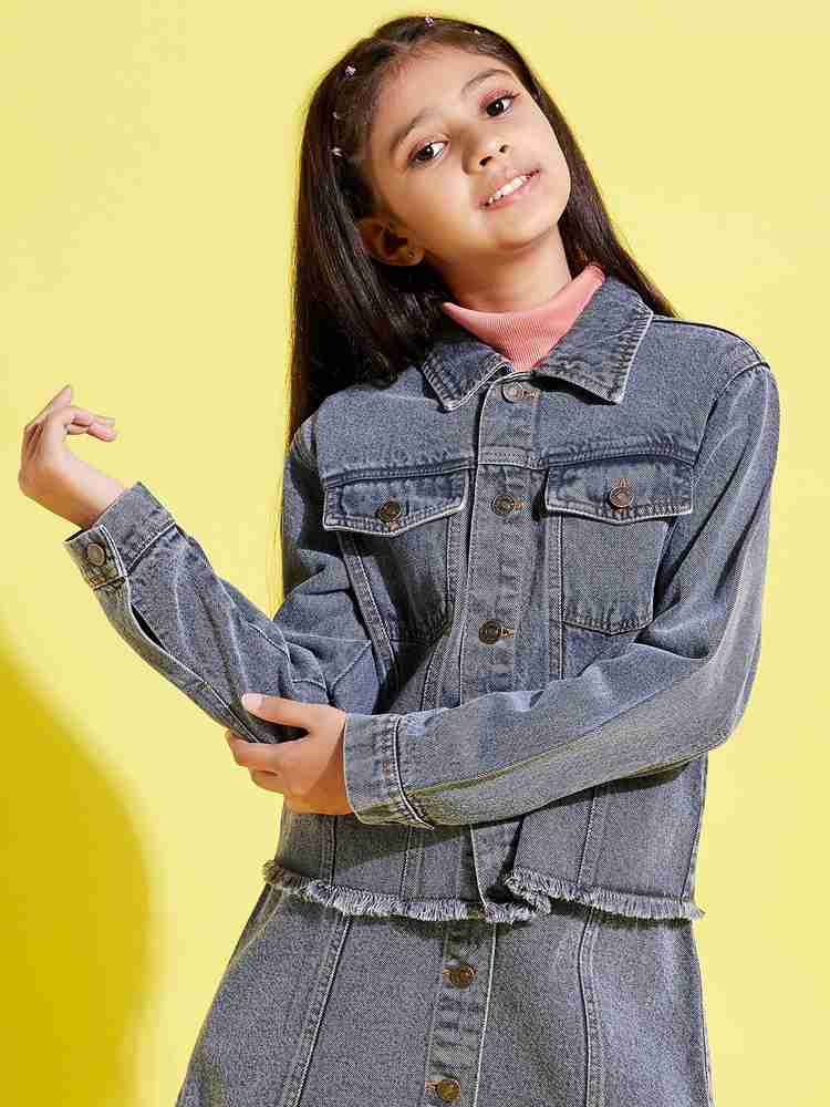 Mysha Clothing Full Sleeve Solid Boys Denim Jacket