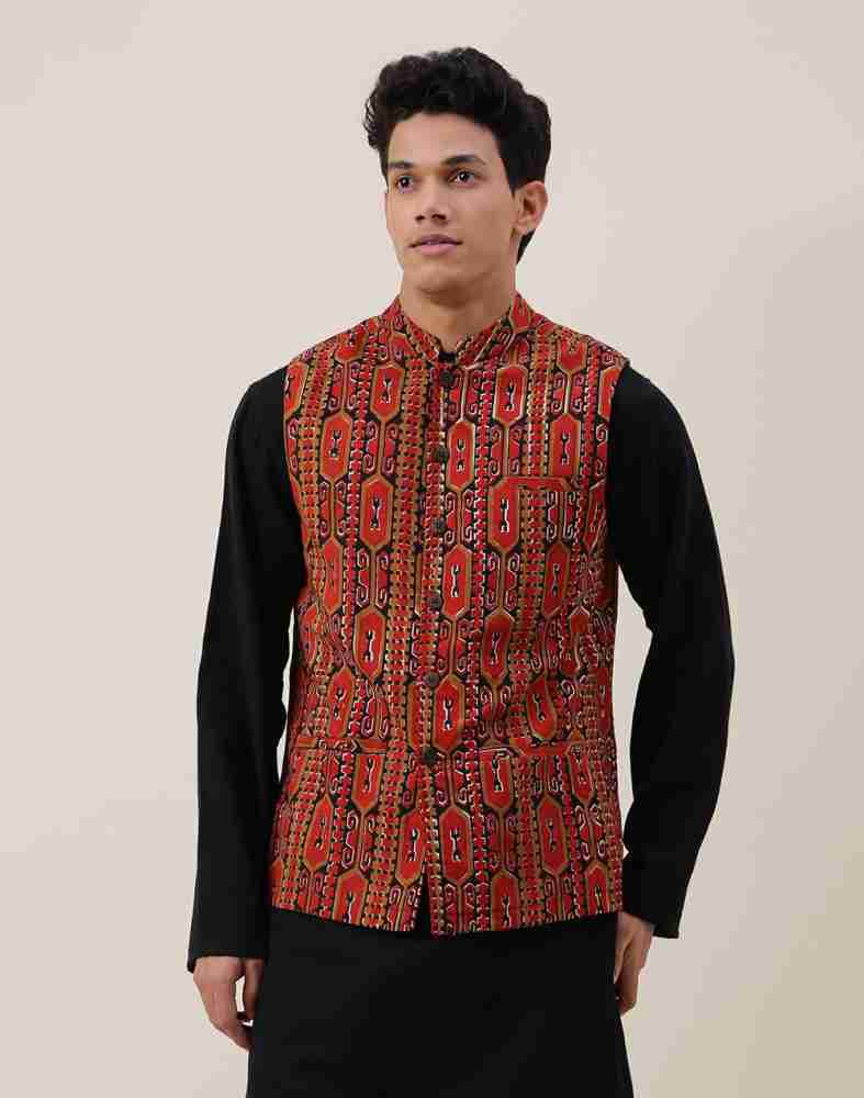 Fabindia men's nehru jacket hotsell