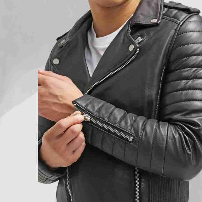 First leather Full Sleeve Solid Men Jacket Buy First leather Full Sleeve Solid Men Jacket Online at Best Prices in India Flipkart