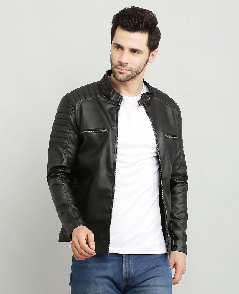 Leather jacket design on sale men