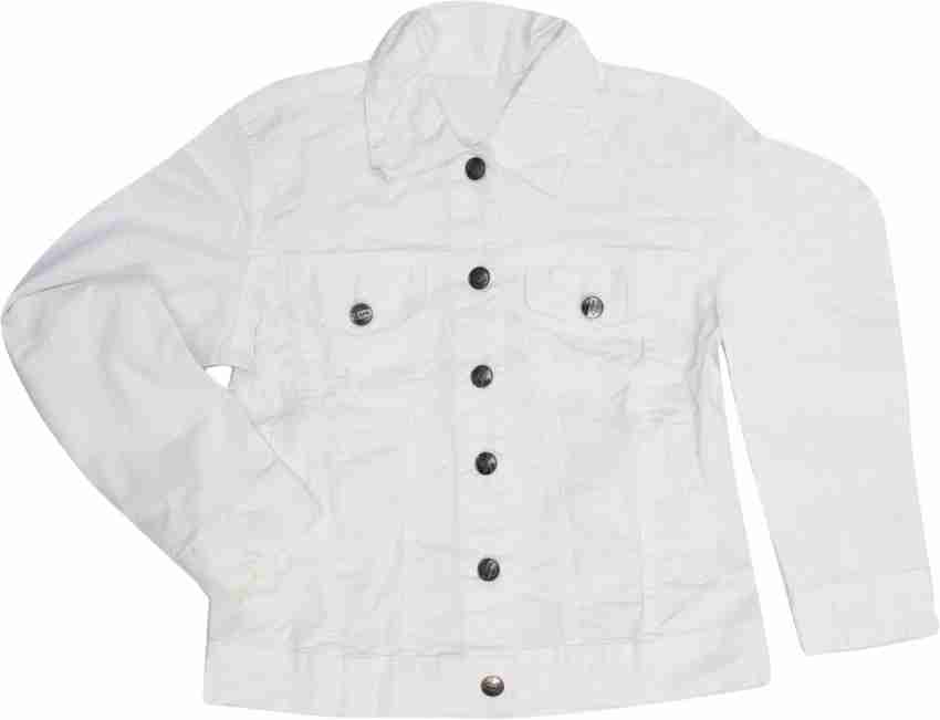 Brand Full Sleeve Solid Boys Girls Denim Jacket
