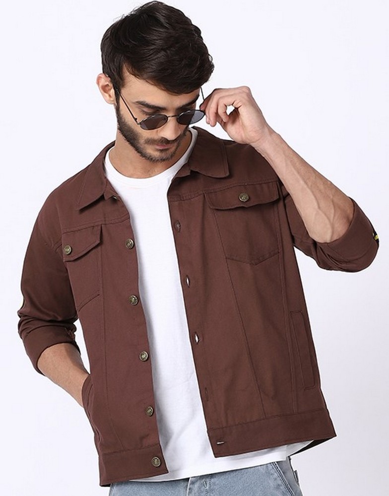 Mens denim jacket on sale flipkart