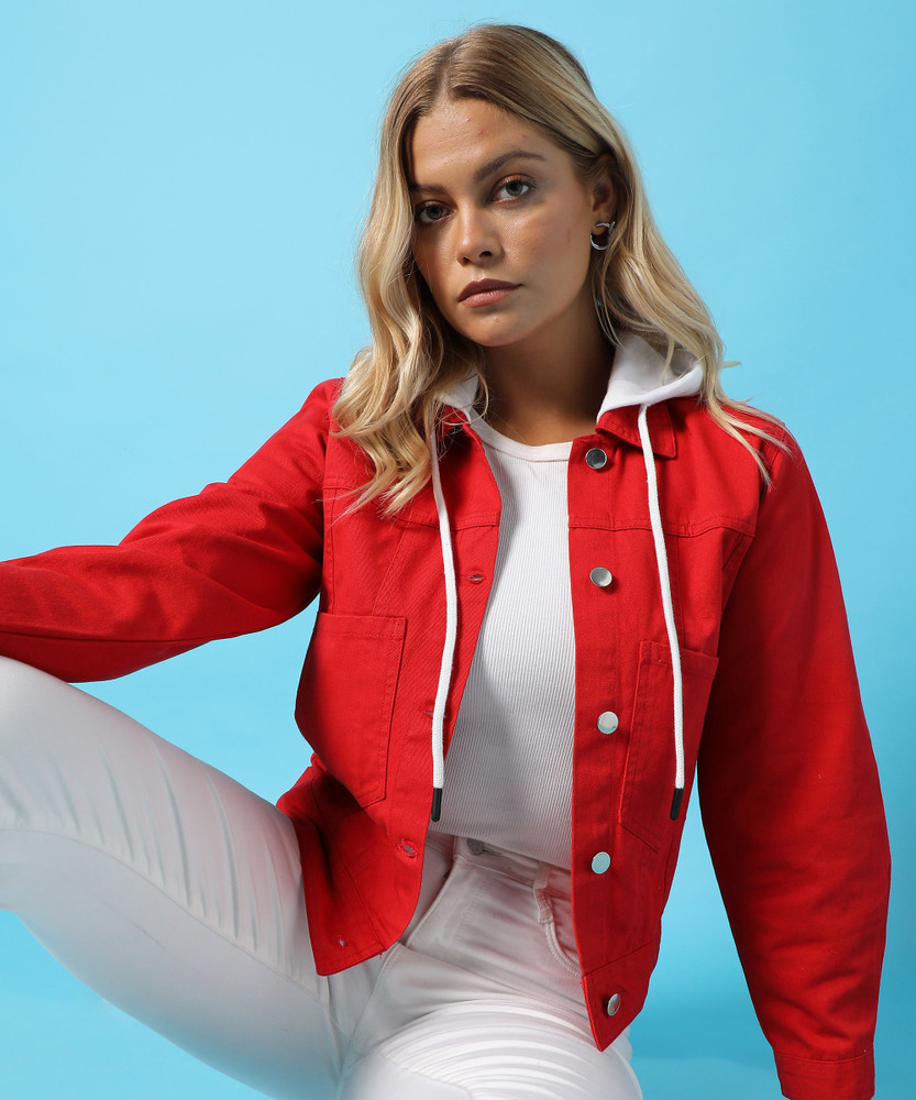 CAMPUS SUTRA Full Sleeve Solid Women Denim Jacket Buy CAMPUS