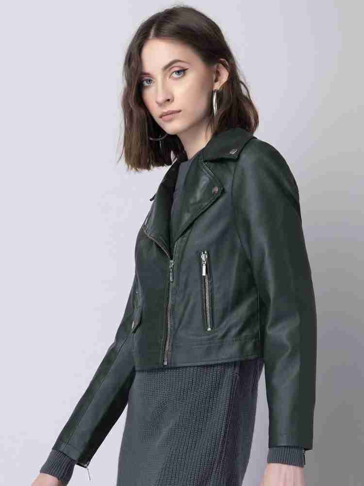 FABALLEY Full Sleeve Solid Women Jacket Buy FABALLEY Full Sleeve