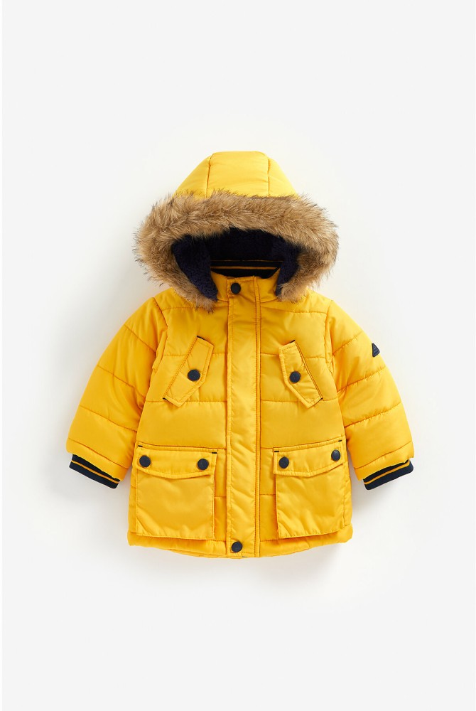 Next boys clearance yellow coat