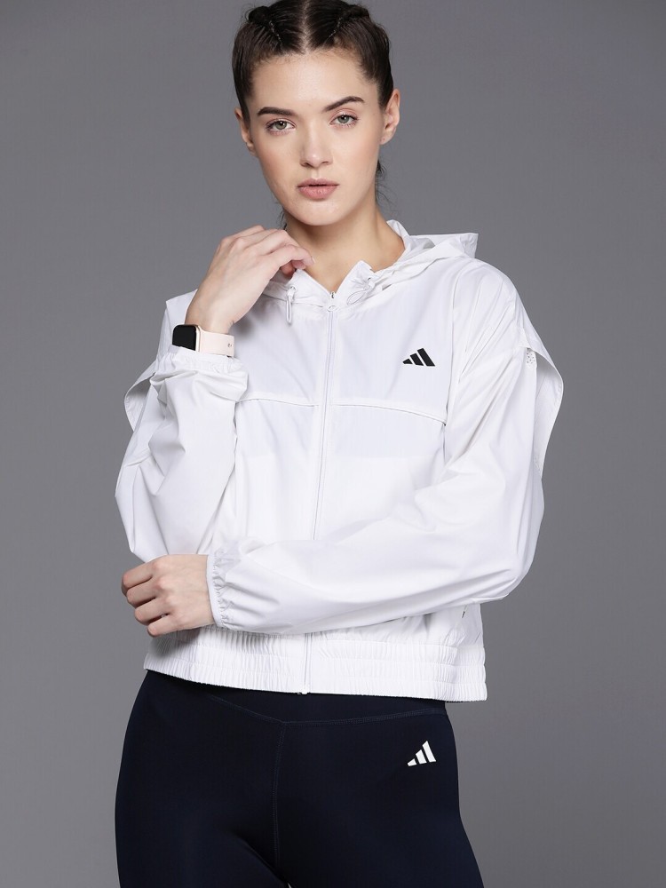 Adidas womens jacket white on sale