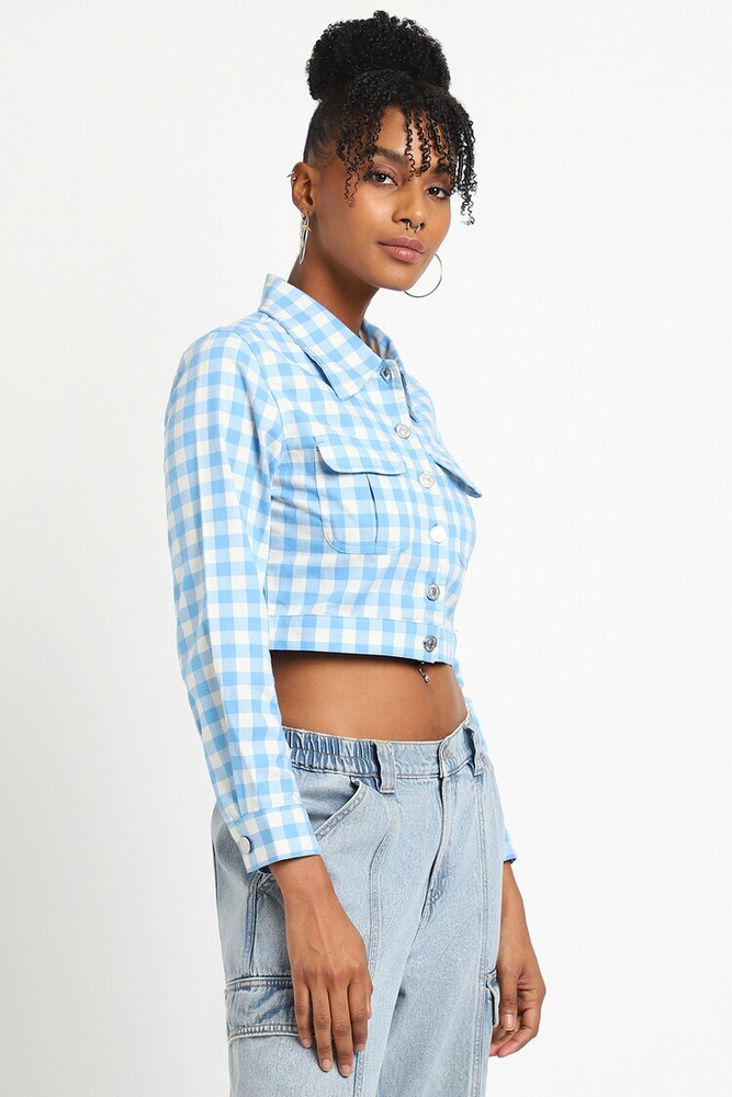 Forever 21 checkered jacket top