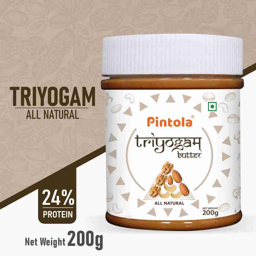 Buy PintolaAll Natural Almond Butter (Creamy) (200g) Online at  desertcartINDIA