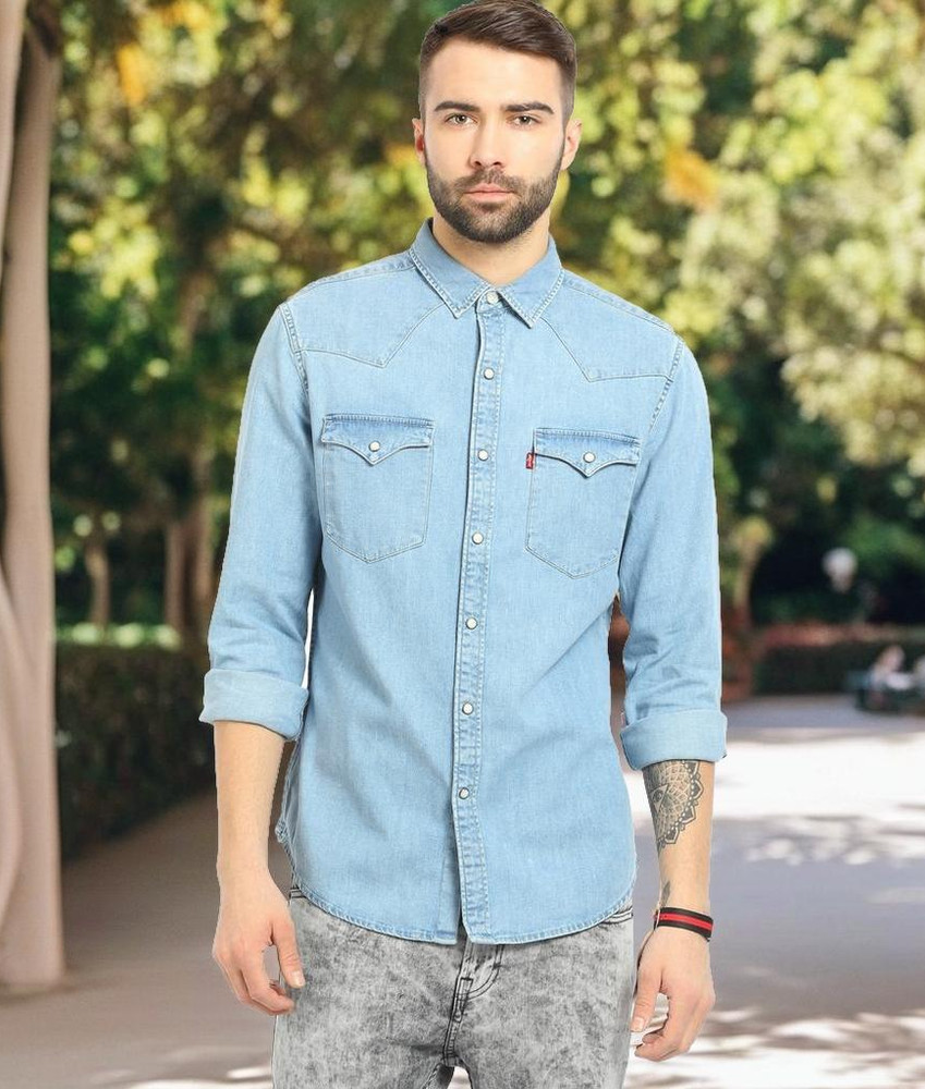 Levis denim shirt flipkart online