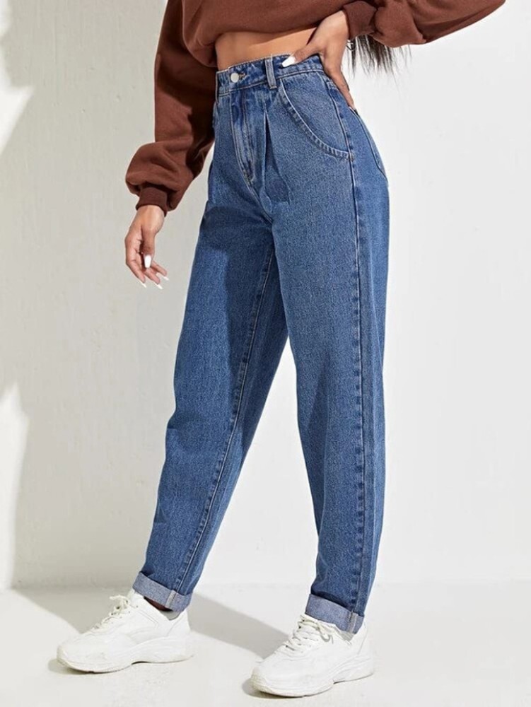 High Waisted Mom Fit Jeans – HighBuy