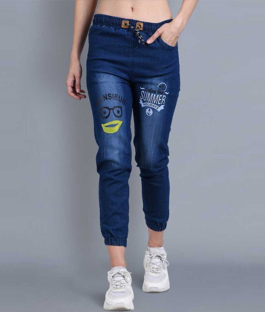 Eliq Regular Girls Dark Blue Jeans