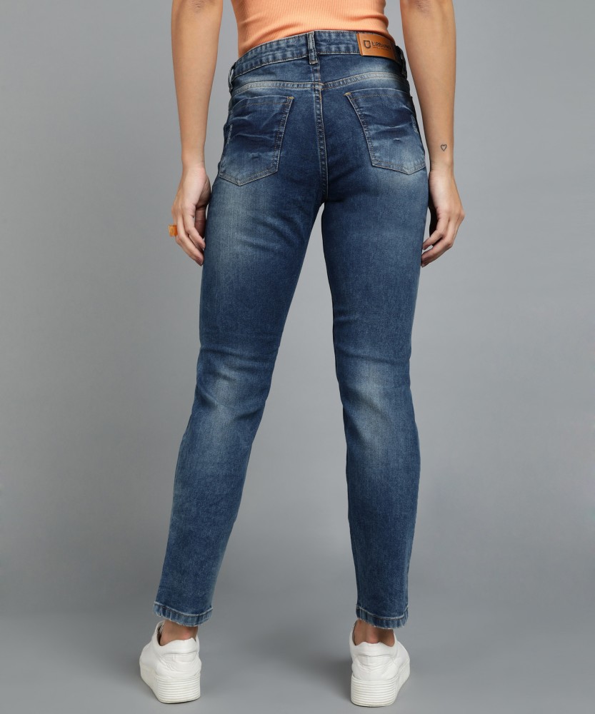 Urbano Fashion Regular Women Dark Blue Jeans - Buy Urbano Fashion