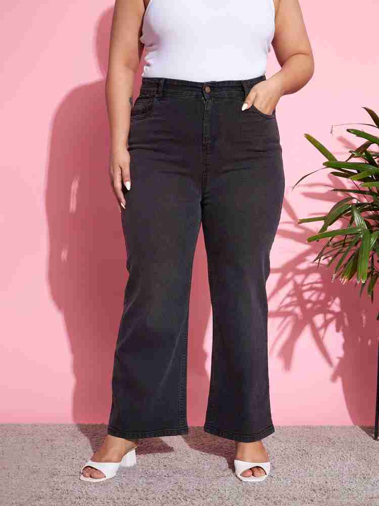 パンツ Curve Black Denim Pants CURVED FLARE DENIM SLACKS（デニムパンツ）｜WYM LIDNM（ウィム