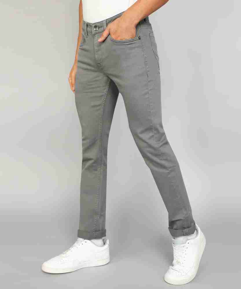 Twill Low Rise Skinny Trousers