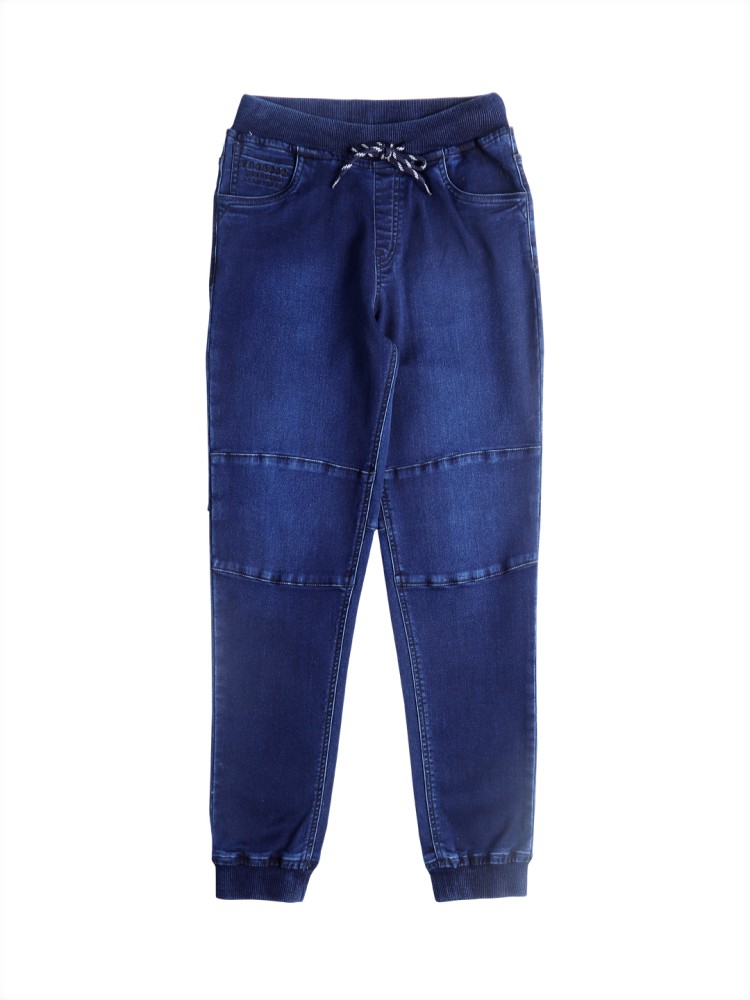 GINI JONY Jogger Fit Boys Dark Blue Jeans Buy GINI JONY Jogger Fit Boys Dark Blue Jeans Online at Best Prices in India Flipkart