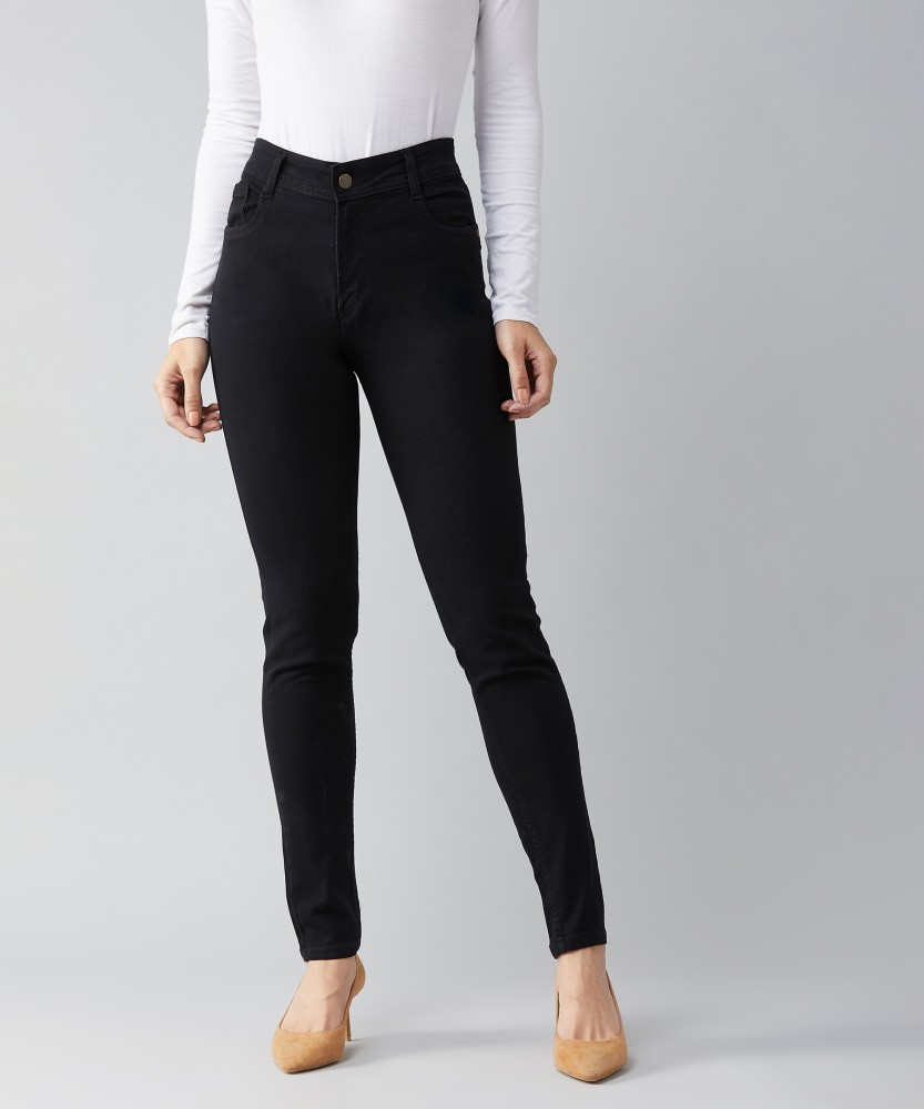 Buy Miss Chase Women Black Regular fit Regular pants Online at Low Prices  in India 