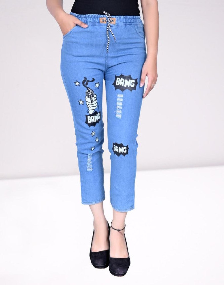GORIYA Jogger Fit Women Blue Jeans - Buy GORIYA Jogger Fit Women