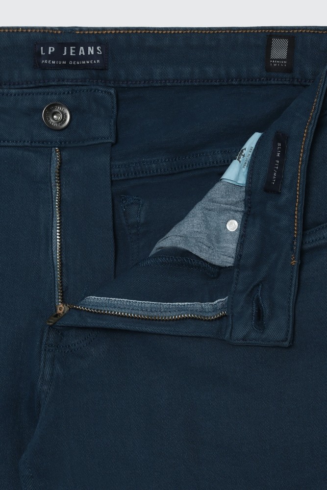 Louis Philippe skinny men blue jeans inseam 28”