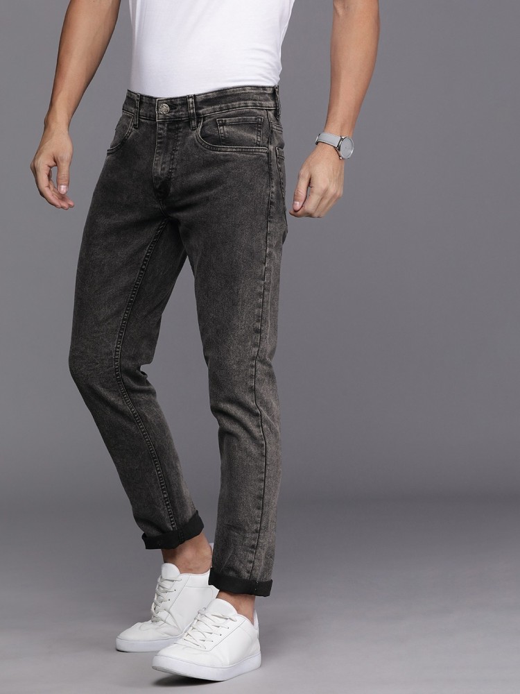 WROGN Slim Men Dark Grey Jeans - Buy WROGN Slim Men Dark Grey
