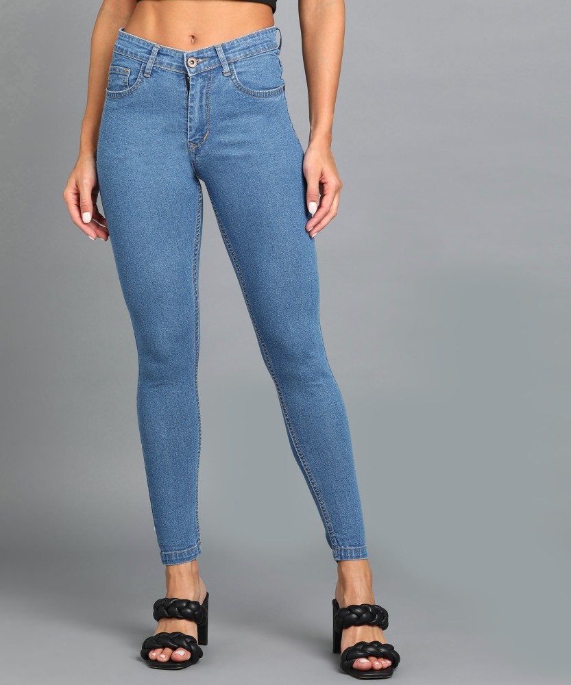 Buy Women's Light Wash Blue Denim Jeans Online