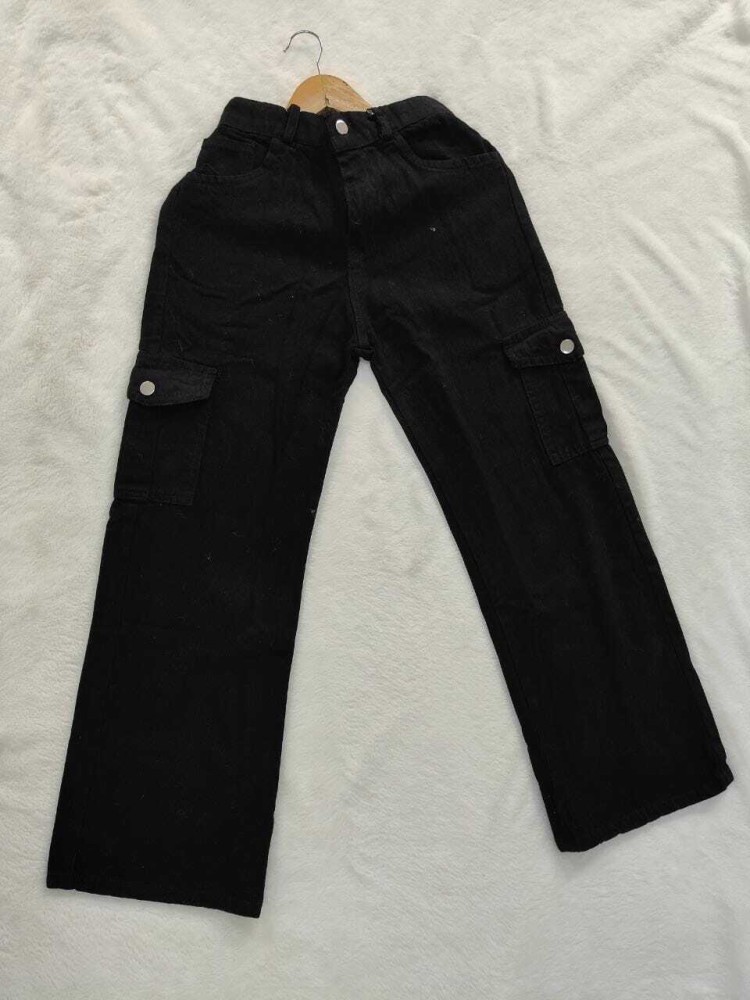 Black jeans with side cheap pockets