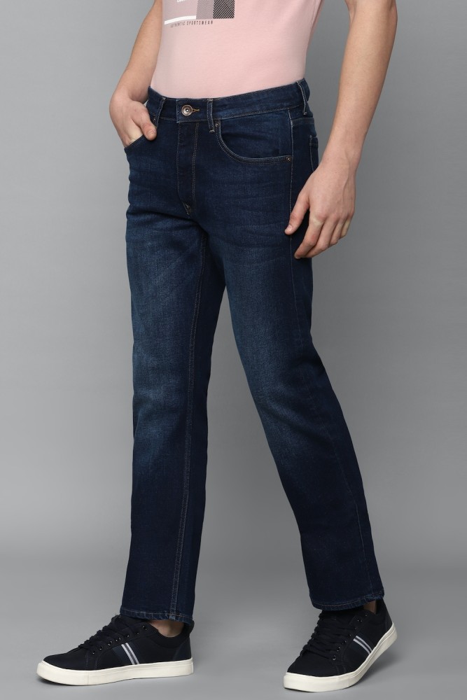 Buy LOUIS PHILIPPE JEANS Navy Light Wash Cotton Blend Slim Fit