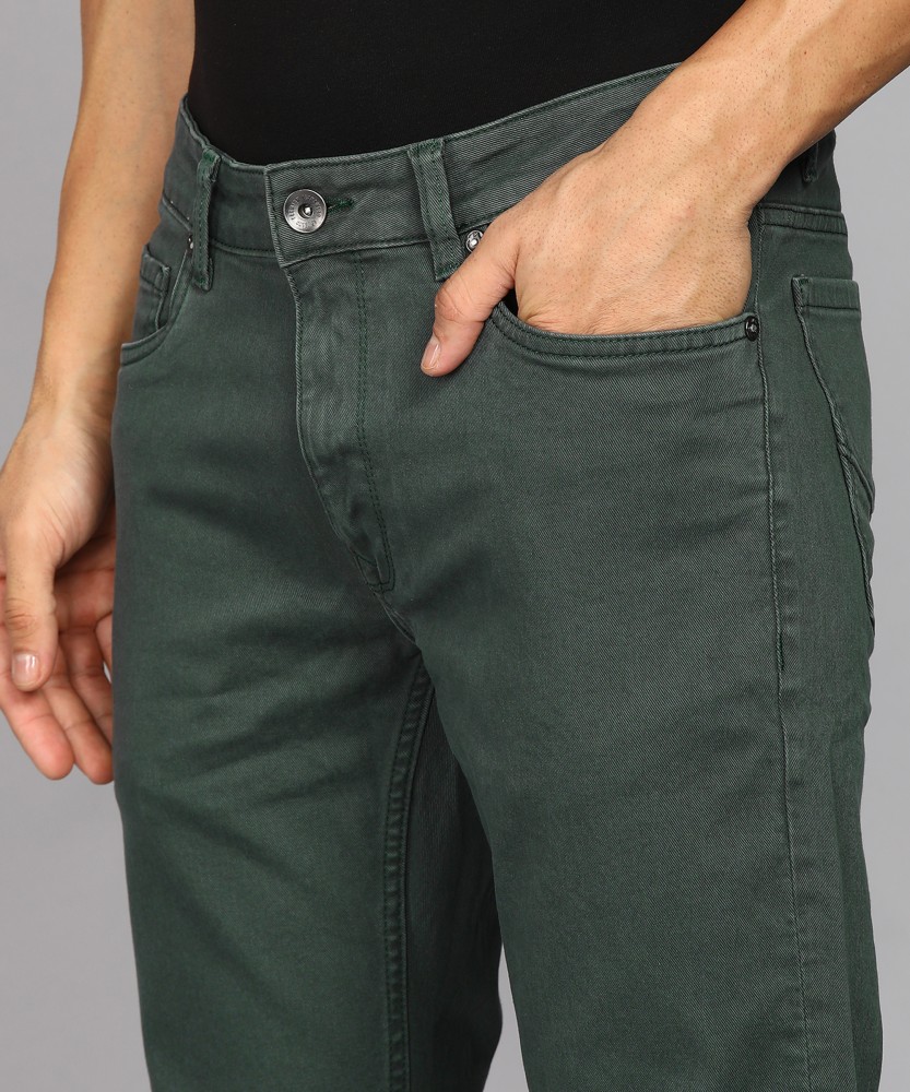 Louis Philippe Jeans Slim Men Green Jeans - Buy Louis Philippe