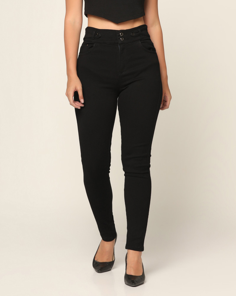 Flipkart black jeans for ladies top