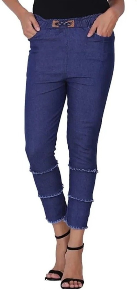 nice look fashion Jogger Fit Girls Blue Jeans - Buy nice look fashion Jogger  Fit Girls Blue Jeans Online at Best Prices in India