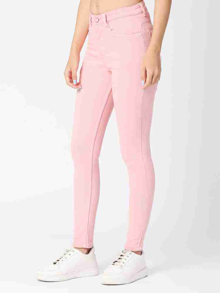 Buy Hot Pink Jeans & Jeggings for Women by FREEHAND Online