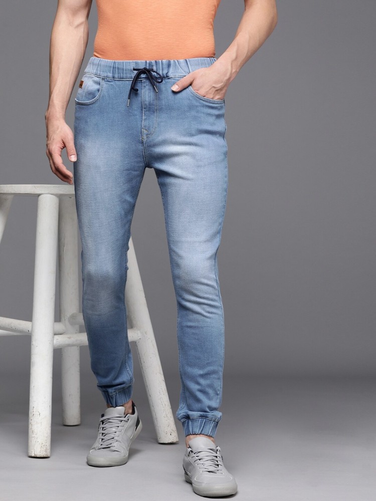 WROGN Jogger Fit Men Blue Jeans - Buy WROGN Jogger Fit Men Blue Jeans  Online at Best Prices in India