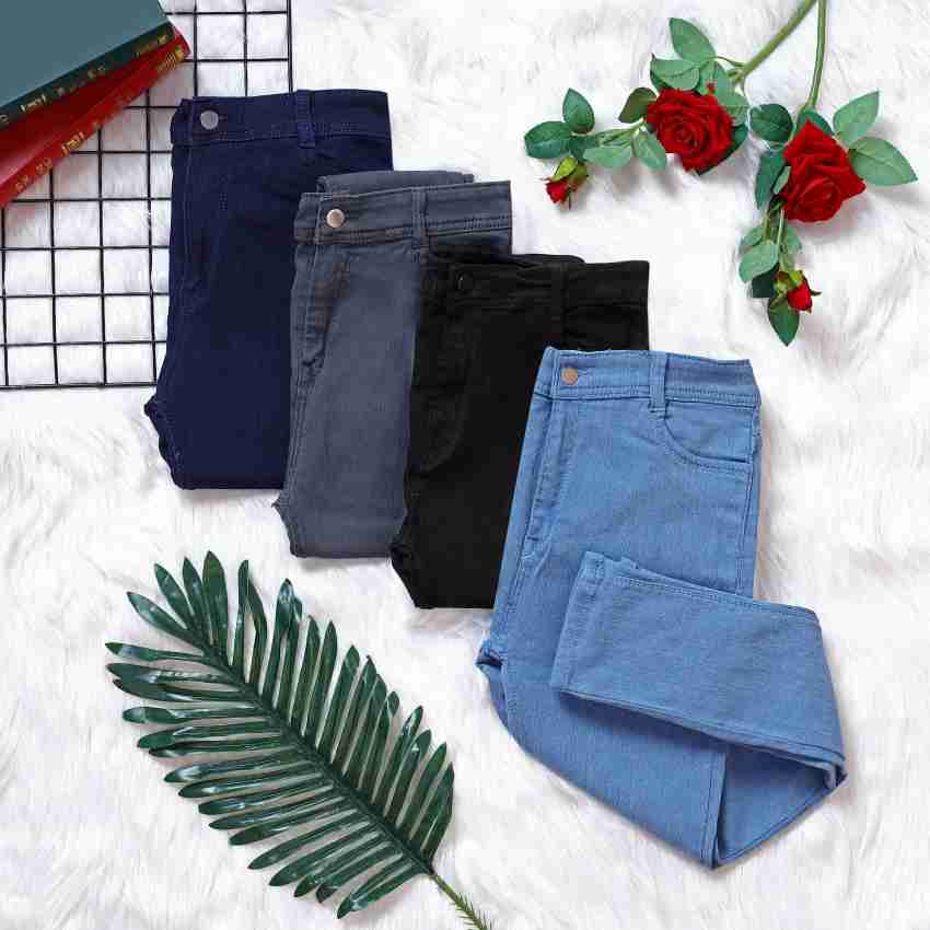 Light Blue No Error Flower Design Women Denim Jeans at Rs 779/piece in  Bhiwandi