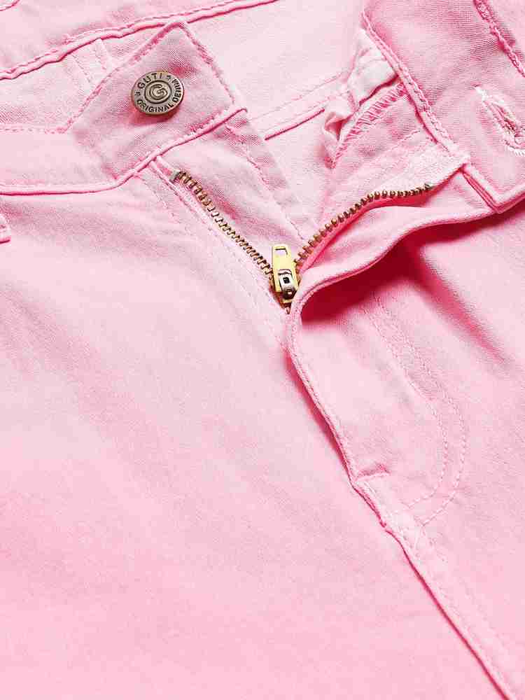 GUTI Flared Women Pink Jeans - Buy GUTI Flared Women Pink Jeans Online at  Best Prices in India