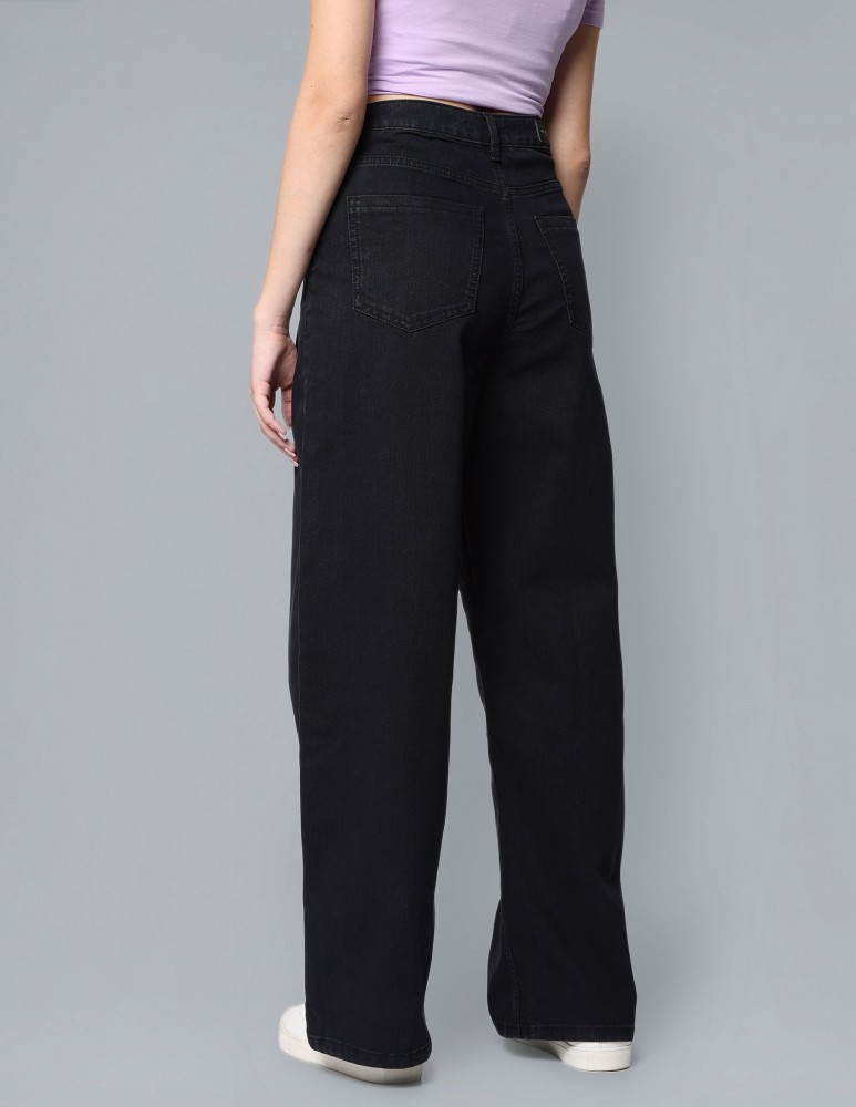 Buy Flying Machine Women Elasticised Waist Flared Trousers 