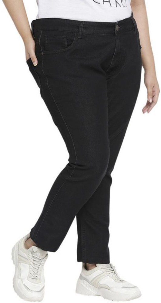 Zush Plus Size Stretchable Regular Women Black Jeans - Buy Zush Plus Size  Stretchable Regular Women Black Jeans Online at Best Prices in India