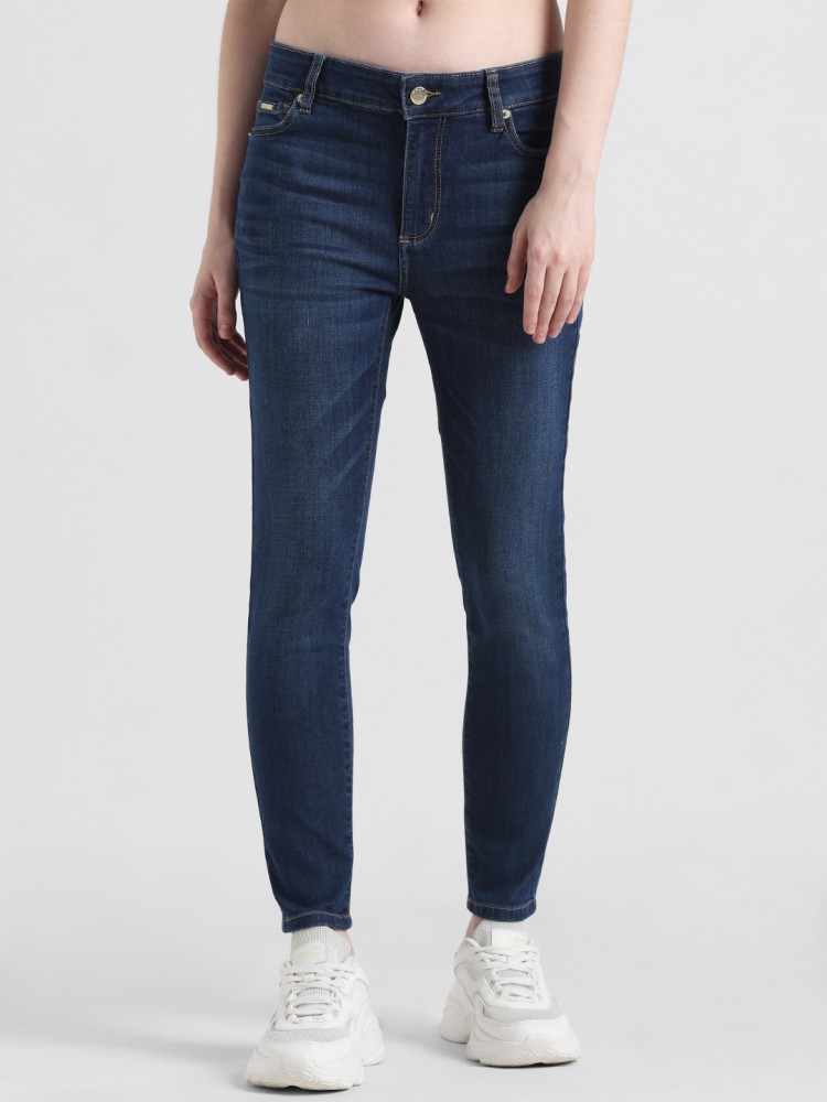 ONLY Skinny Women Dark Blue Jeans - Buy ONLY Skinny Women Dark Blue Jeans  Online at Best Prices in India