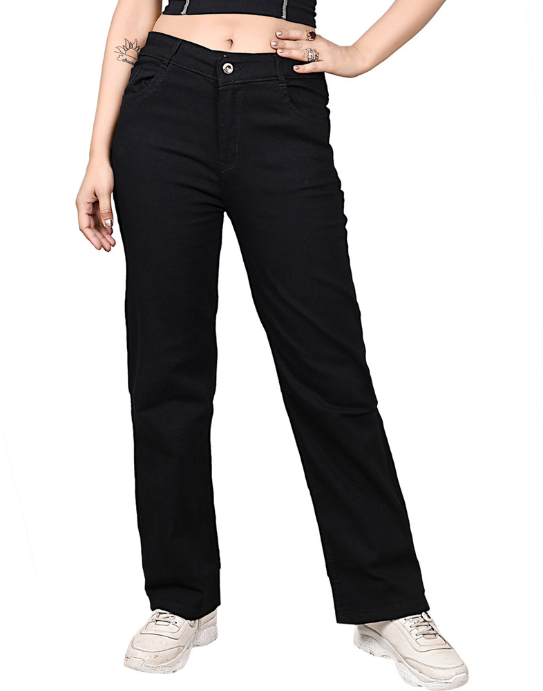 Flipkart black jeans for ladies shop