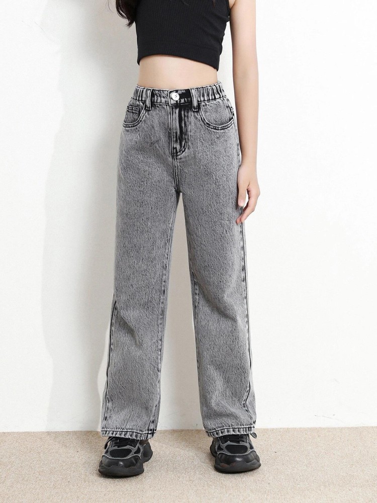 Grey 2025 jeans girls