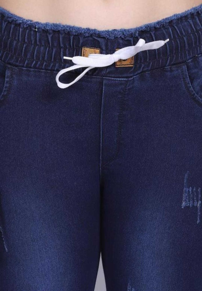 Fashionable Hub Jogger Fit Women Blue Jeans Buy Fashionable Hub Jogger Fit Women Blue Jeans Online at Best Prices in India Flipkart