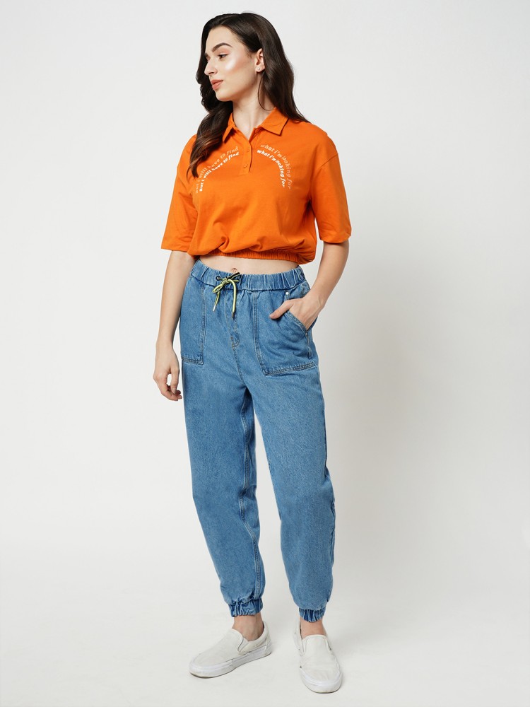Buy Blue High Rise Jogger Jeans for Women, ONLY