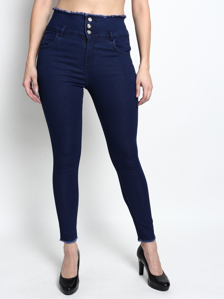 RMR DENIMS Skinny Women Dark Blue Jeans - Buy RMR DENIMS Skinny