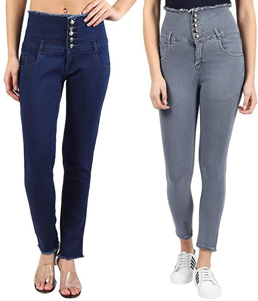 ATVAJAIN Super Skinny Women Grey Dark Blue Jeans Buy ATVAJAIN