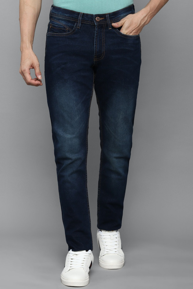 Allen Solly Slim Men Dark Blue Jeans Buy Allen Solly Slim Men
