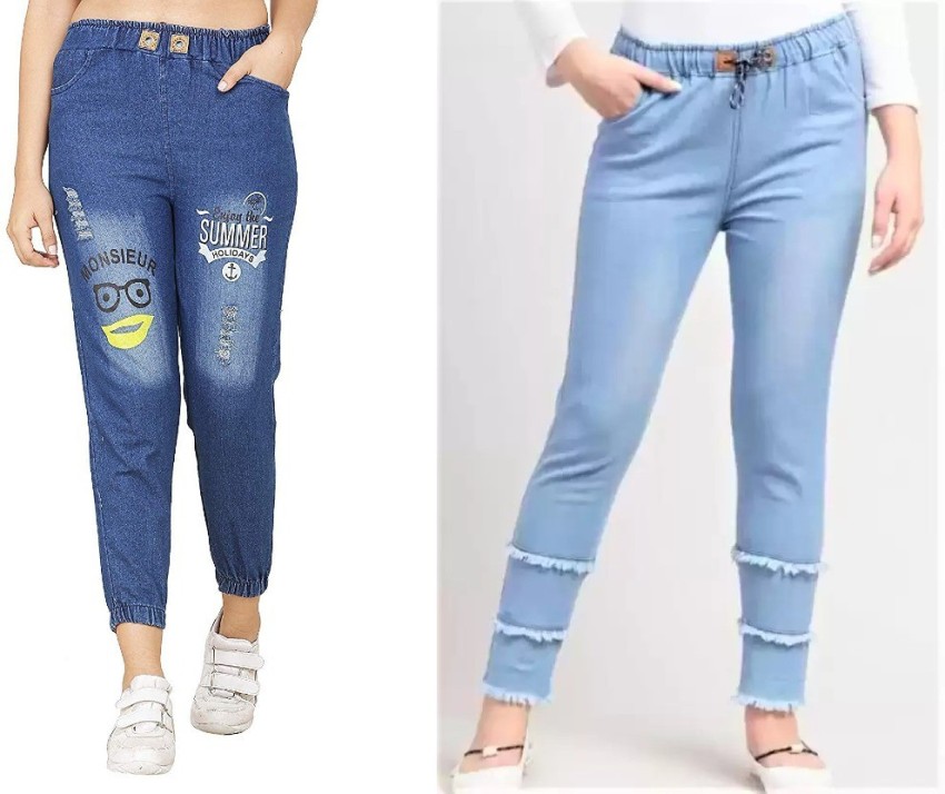 nice look fashion Jogger Fit Girls Blue Jeans - Buy nice look