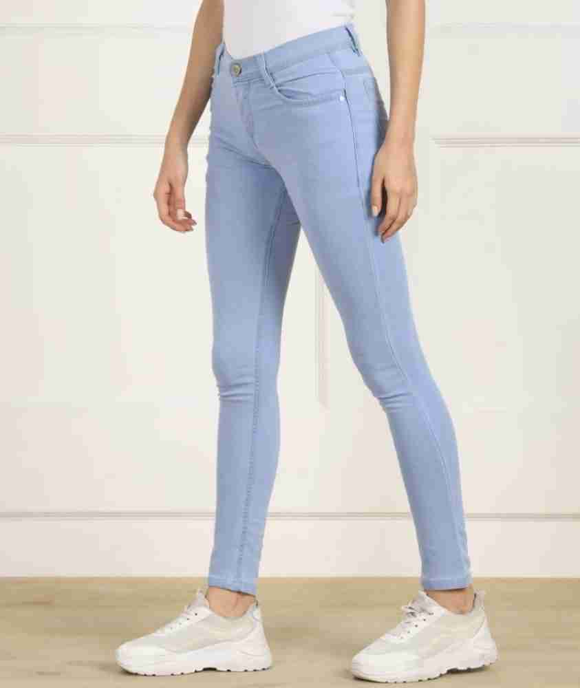 Buy Vie Ladies Slim Fit Blue Jeans Online - Lulu Hypermarket India