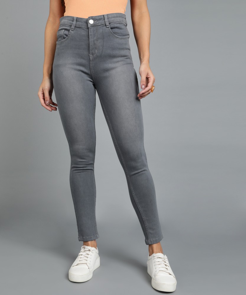 Gray skinny jeans outfit best sale