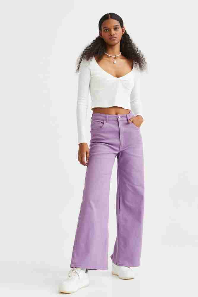 Quince Boot-Leg Women Purple Jeans - Buy Quince Boot-Leg Women Purple Jeans  Online at Best Prices in India