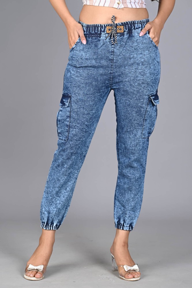 TIPKOO Jogger Fit Women Blue Jeans - Buy TIPKOO Jogger Fit Women Blue Jeans  Online at Best Prices in India