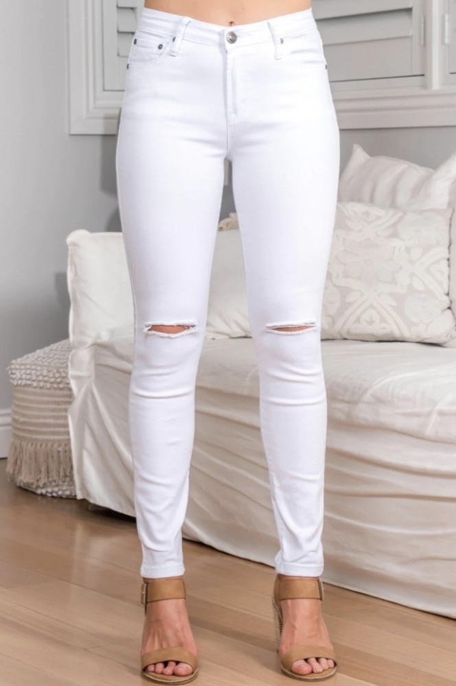 The BEST Non-see-through White Jeans 2021 Gabrielle Arruda